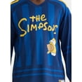 thumbnail image 4 of The Simpsons Men's & Big Men's Graphic Hockey Jersey with Long Sleeves, Sizes XS-3XL, 4 of 5