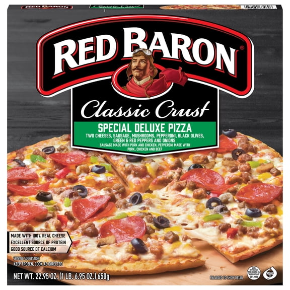 Red Baron Special Deluxe Classic Crust Frozen Pizza, 22.94 oz