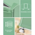 thumbnail image 3 of Upstreman 1.7 Cu ft Mini Fridge with Freezer Single Door Compact Refrigerator, Low Noise, Energy Saving, Adjustable Temperature, Reversible Door, for Home Office Dorm, Green FR17, 3 of 11