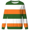 thumbnail image 3 of Striped Print Women's Sweatshirt Long Sleeve Crewneck Loose Fit Spring Trendy Pullover Sweater Fall Tops, 3 of 3