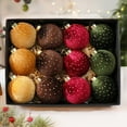 thumbnail image 5 of Kbndieu Yellow Christmas Ornaments for Christmas Tree Decorations, 12PCS 3.14inch Cloth Christmas Balls Shatterproof Christmas Tree Ornaments Hanging Decorations Set, 5 of 6