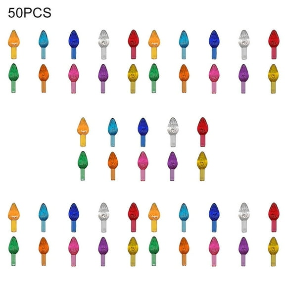 Ceramic Christmas Tree Plastic Light Up Twist/Bulbs Medium Assorted Colors Replacement Tree Bulbs for A Ceramic Tree