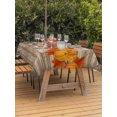 thumbnail image 2 of Outdoor Tablecloth with Umbrella Hole and Zipper, Fall Rectangle Table Cloth 60x102 Inch Waterproof Tablecloth, Thanksgiving Pumpkins Maple Leaf Vintage Picnic Table Cover for Patio Camping, 2 of 7