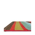 thumbnail image 5 of Unique Loom Outdoor Modern Collection Area Rug - Kinetic (5' 3" x 8' Rectangle Multi/Brown), 5 of 8
