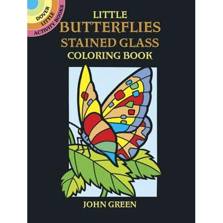 Stained Glass Coloring - Little Butterflies Stained Glass Coloring Book
