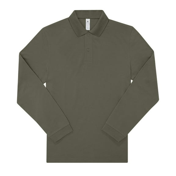 B&C Mens My Long-Sleeved Polo Shirt