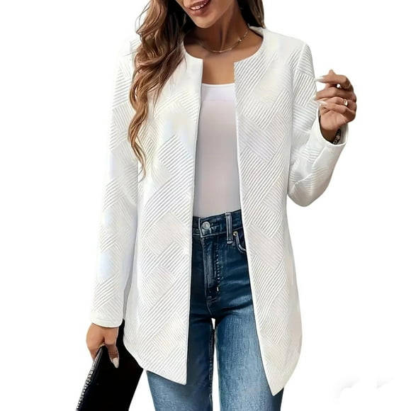 Tranfacy Womens Winter Coats, Womens Fleece Coats, Solid Color Button Front Knit Cardigan with Pockets for Casual Comfortable
