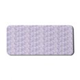 thumbnail image 1 of Geometric Computer Mouse Pad, Ornamental Scattered Spiral Square Shapes Abstract Angled Lines, Rectangle Non-Slip Rubber Mousepad X-Large, 35" x 15" Gaming Size, Lavender Blue and Lilac, by Ambesonne, 1 of 2
