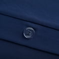 thumbnail image 3 of Serta Simply Clean 3-Piece Solid Duvet Set, Navy, Twin/Twin-XL, 3 of 10