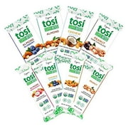 TOSI SuperBites, Gluten-Free Snack Bars, 8 Flavor Sampler, Vegan, Organic, 8 bars