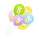 thumbnail image 3 of KAKOWELY 50 globos de Pascua de 12 pulgadas, decoración creativa con estampado de conejo de dibujos animados, globos de látex para fiestas, sin línea, amarillo, azul, rosa, verde y morado., 3 of 4