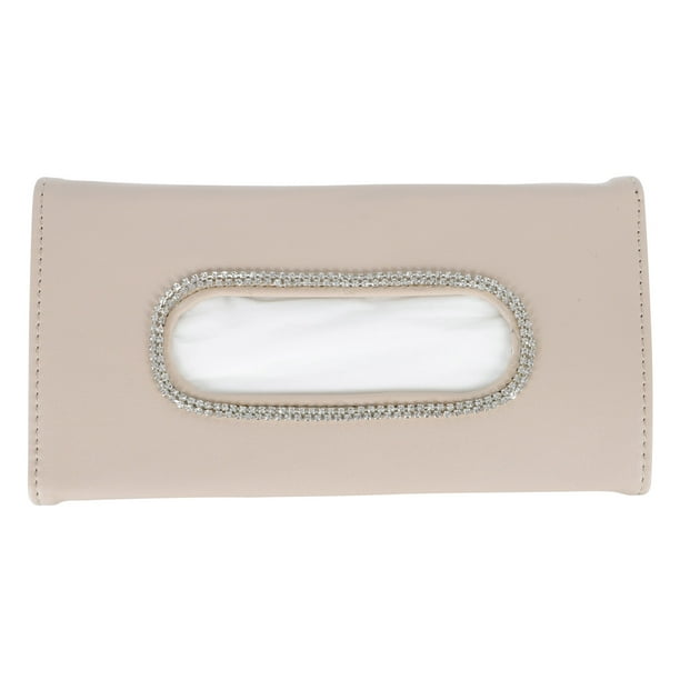 Tenedor de tejido de tela de cuero de visera para automóvil creativo 1pc accesorio de papel de papel de cuero para coche