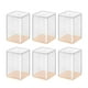 thumbnail image 5 of Organizador de almacenamiento apilable de decoración multiusos con 6 vitrinas transparentes Rosado, 5 of 7