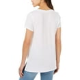 thumbnail image 2 of Carbon Copy Womens Logo Graphic T-Shirt, White, Medium, 2 of 2
