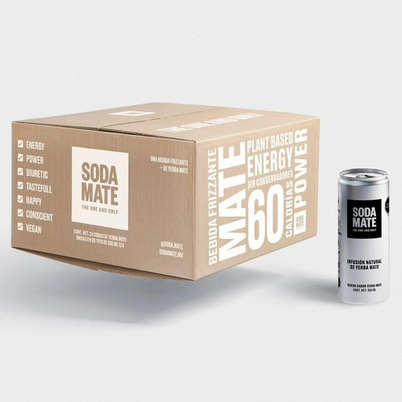 Pack de 24 Bebida Soda Mate Lata 355 ml