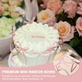 thumbnail image 4 of Uxcell 50 Pcs Bow Cake Decors, 3.3x5.1 Inch Bow Cupcake Decors Satin Bowknot Bow Party Decorations for Cake Dessert Craft DIY Decorating Wedding Birthday Party, Black White, 4 of 5