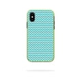 thumbnail image 1 of MightySkins LIFSLIPX-turquoise chevron Skin Decal Wrap for LifeProof SLAM iPhone X or XS Case - Turquoise Chevron, 1 of 4