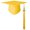 Golden 2024, variant on AOOOWER Unisex Graduation Caps Graduation Hat Academic Mortarboard Costume Caps Bachelor Hat Student Graduate Party Dress Up