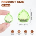 thumbnail image 3 of 10-Pack Crystal Ball Prisms, 24mm/0.94 Inch Hanging Crystals Chandelier Prisms for Home/Windows/Garden/DIY[Apple Green], 3 of 7