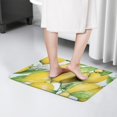 thumbnail image 4 of Yellow Lemon Fruit Flowers LightBlue Flannel Non Slip Door Rugs,Washable Door Mats Indoor,Decorative Door Mats,Dirt-Resistant and Absorbent Doormat for Entrance,Bedroom,Kitchen,Bathroom,31.5"x17", 4 of 4