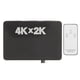 thumbnail image 1 of Conmutador de 3 entradas y 1 salida, Compatible con HDMI, divisor de señal de vídeo HD 2Kx4K con Control remoto, 1 of 5