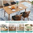 thumbnail image 5 of Chair Cushions for Dining Chairs Set of 4,3.5" Thick Kitchen Table Chair Pads with Ties,Non Slip Backing and Covers, Black Seat Cushion for Dining Room,Bar,Patio Chairs,16"X16"X3.5",Black, 5 of 18