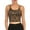 Leopard, variant on Women Crop Tops Sports Bras Mesh Longline Fitness Camisole Yoga Workout Running Gym Pad Shirt with Removable Cups
