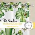 thumbnail image 6 of St. Patrick's Day Kitchen Curtains Window Panels, Lucky Shamrocks Boots Books Green Plants Insulated Window Treatment Curtain, Grommet Curtains for Bedroom/Living Room/Bathroom, 2 Piece 42"Wx63"L, 6 of 8