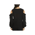 thumbnail image 2 of 1.State Womens Cold Shoulder Tie Sleeve Sweatshirt, 2 of 2