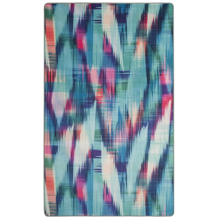 Safavieh Daytona 5 x 8 Turquoise/Fuchsia Indoor Abstract Area Rug Safavieh Daytona 5 x 8 Turquoise/Fuchsia Indoor Abstract Area Rug
