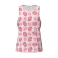 thumbnail image 4 of Easygdp Strawberries Men's Tank Top, Sleeveless Muscle T Shirts, Breathable, Quick-Dry, Loose for Gym, Running, Fitness - Medium, 4 of 9