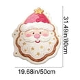 thumbnail image 3 of Santa Claus Shape Bath Rug, Shaggy Soft and Absorbent Bath Rug, Non-Slip Thick Plush Machine Washable Dry Bath Mats for Bathroom, Living Room, Tub and Shower Home Decor, 31.49 x 19.68 Inch, 3 of 7