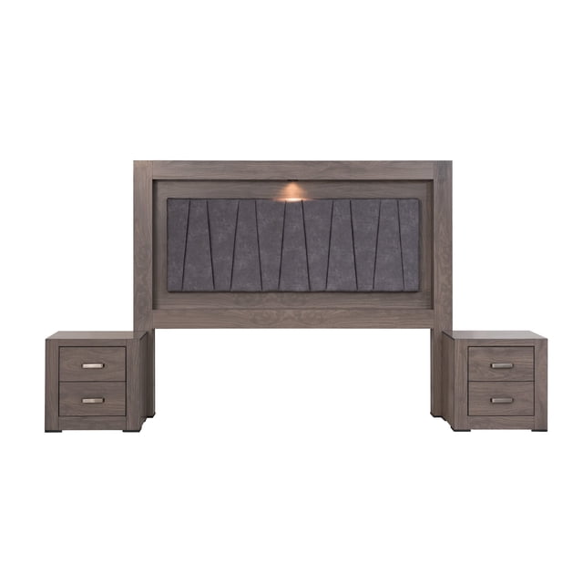 Recamara KS 3 Piezas Vizela - Gris