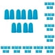 thumbnail image 2 of Soidarity 10 piezas de ayuda para dormir de viaje, prevención de ruido reutilizable, tapones para los oídos insonorizados, aislamiento de azul 10piezas, 2 of 6