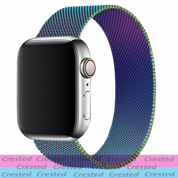 Milanese Loop para Apple Watch Ultra Band 49mm 44mm 45mm 40mm 41mm 42mm 38mm 38 mm cinturón pulsera iWatch series 7 se 3 5 6 8 Correa Dengxun unisex