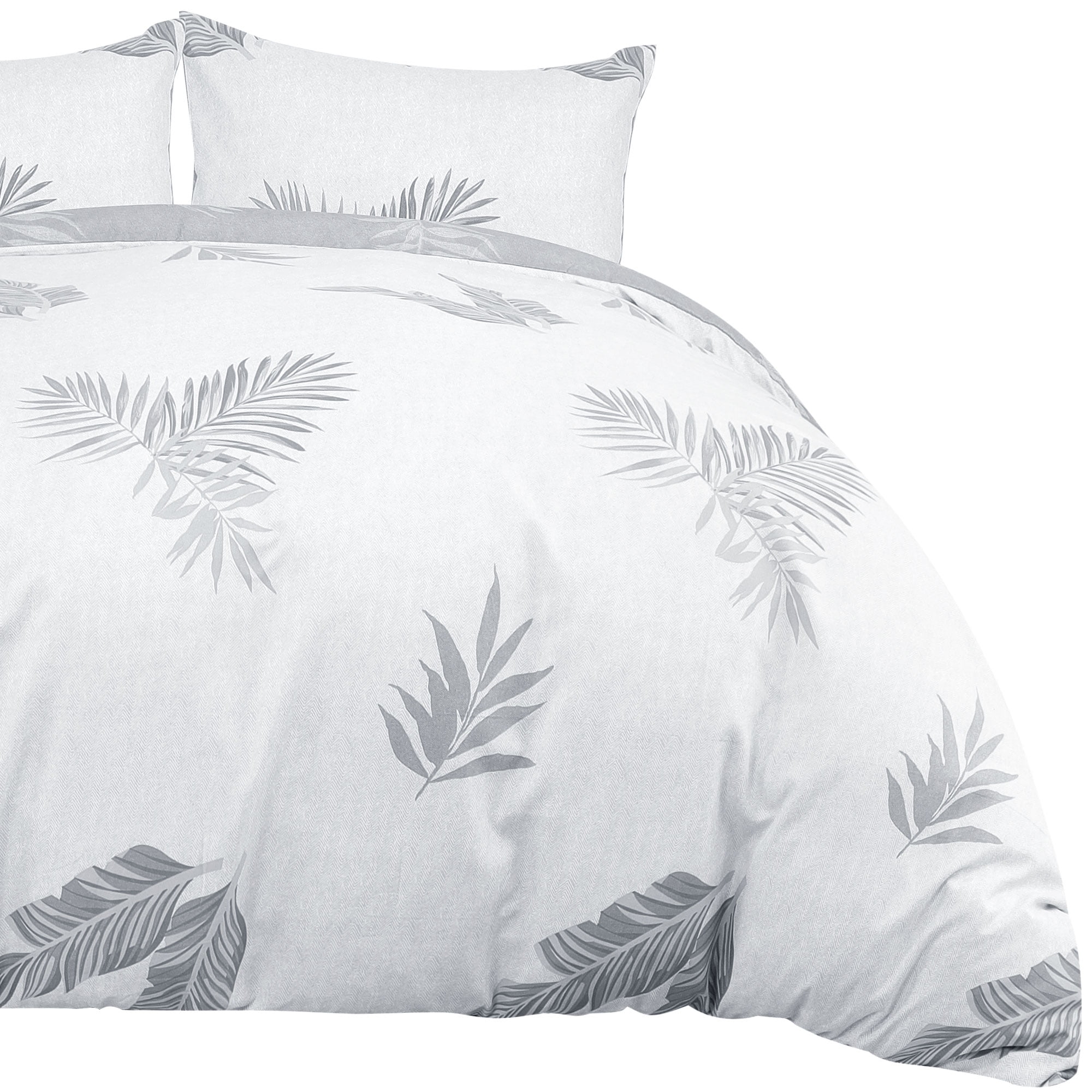 Comforter Cover Set(No Duvet), 3 Pieces Cover Set Duvet Cover Set Gray