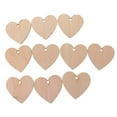 thumbnail image 5 of 100 Pieces Wood Cutout Shape Unfinished Heart Slice With Hole For Craft 20mm 25pcs 80mm, 5 of 6