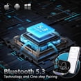 thumbnail image 3 of Auriculares inalámbricos Bluetooth 80 horas de reproducción IPX7 resistentes al agua para deportes con estuche de carga inalámbrica y ganchos para las orejas, 3 of 7