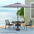 thumbnail image 4 of Costway Parasol de Marché Extérieur Robuste avec Mécanisme d'Inclinaison, Manivelle, 8 Nervures Robustes, Gris, 4 of 10