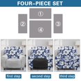 thumbnail image 6 of Binienty Navy White Hibiscus Recliner Chair Covers for Single Lounger Sofa, Washable Soft Recliner Slipcovers for Apartment Living Room Single Reclining Chair, 6 of 8