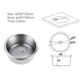 thumbnail image 7 of Stainless Steels Round Kitchen Sinks Single Bowl Dish Washing Sink Balcony Wash Basin Kitchen Vegetable Small Sink, 7 of 7
