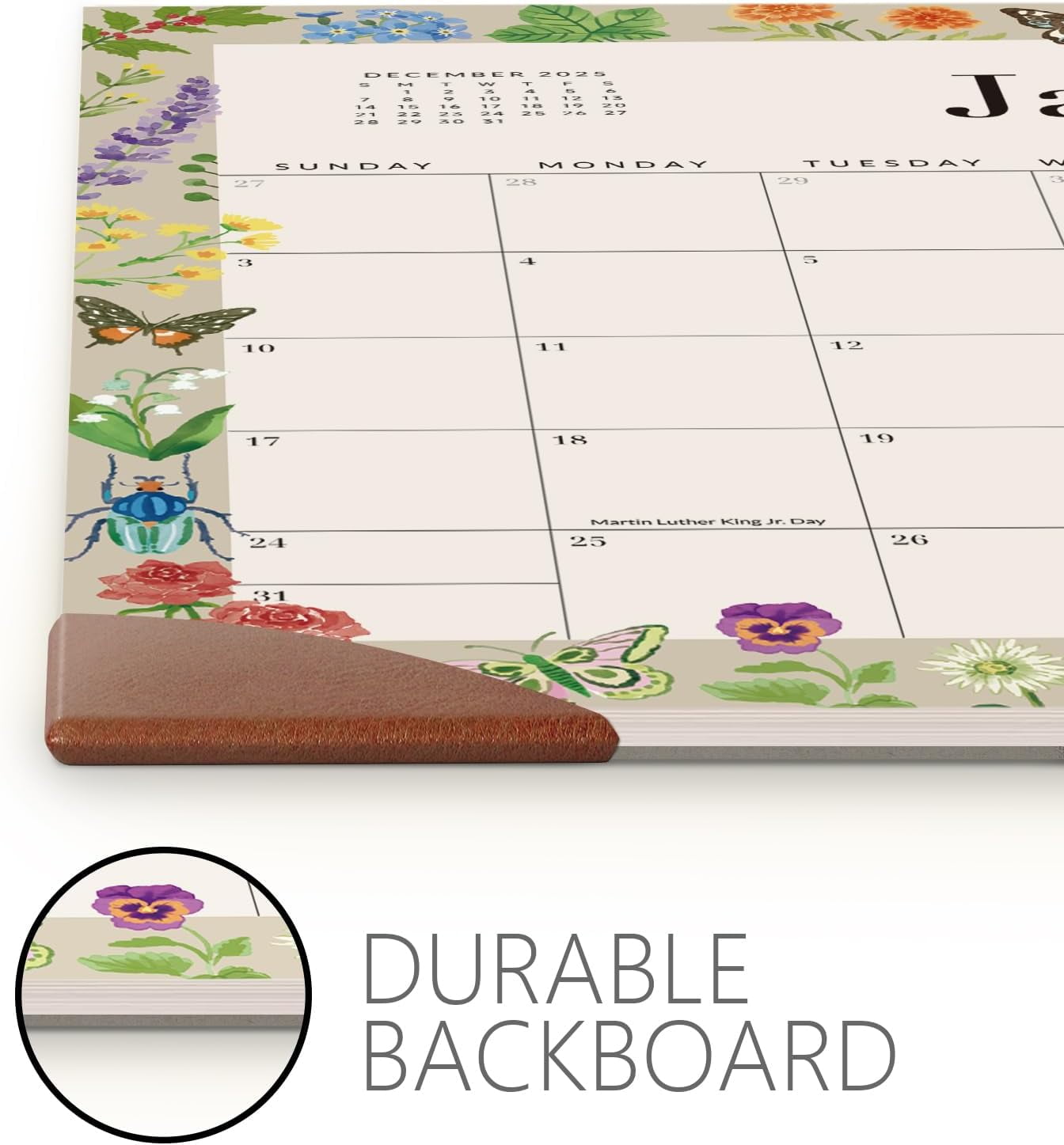 Jotsome  Large Desk Calendar 2026-2027 18-Month Planning Pad (Jan 2026-Jun 2027) 16.5"x21" Desktop Mat Blotter for Home Office & School Easy View & Write