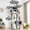 Light Gray, variant on Globlazer 77" Large Cat Tree and Tower Condo for Indoor Cats with 6 Sisal Scratching Posts, 2 Condos, Beige