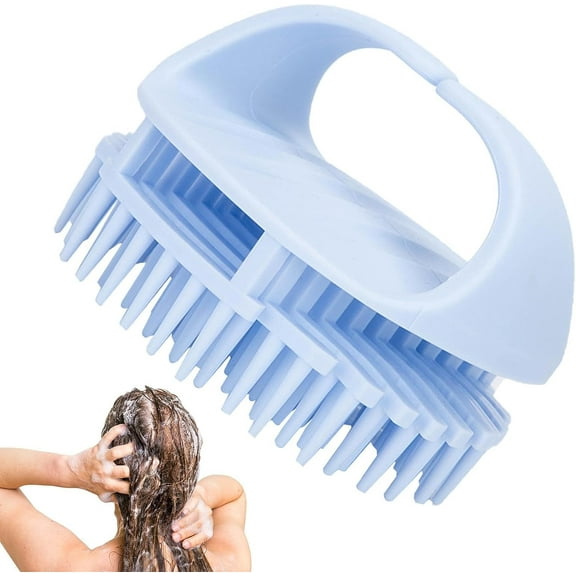 Scalp Scrubber - Hair Scalp Massage Massaging Shampoo Brush Shower Hair Brush - Soft Dual Use Scalp Massaging Shampoo Brush for Relaxation and Scalp Scrub Sinexe