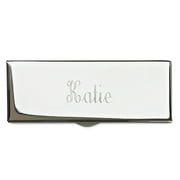 Personalized Monogrammed Lipstick Case, Nickel Plated