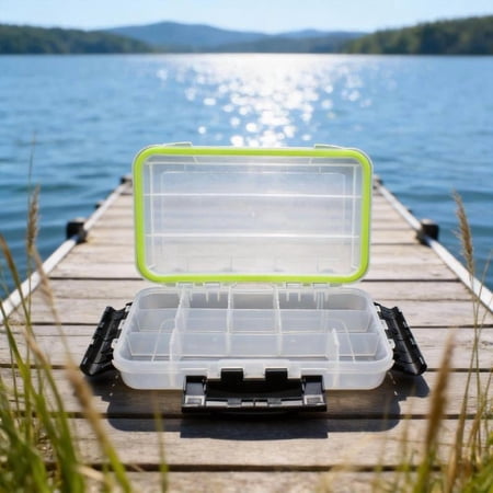 Zeiwohndc Large Capacity Lures Tackle Box Baits Storage Case Saltwater Fishing Gear