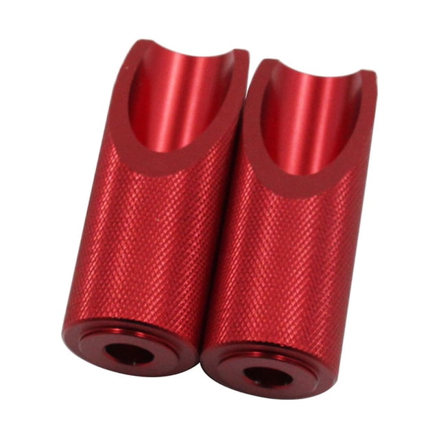 Riwesomey Disfrute de clavijas de pedal de aluminio de aspecto simple y limpio, clavos de aluminio para pedales de motocicleta Accesorios para motos rojo