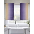 thumbnail image 5 of Yellow Dark Purple Gradient Sheer Curtains 2 Panels Set Minimalist Ombre Modern Art Sheer Window Curtains Light Filtering Rod Pocket Voile Drapes for Bedroom Living Room 52"x45", 5 of 8