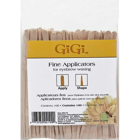 GiGi Fine Wax Applicators 100 Pack (Best Wax For Fine Hair Removal)