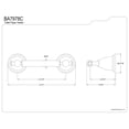 thumbnail image 2 of Kingston Brass BA7978C Toilet Paper Holder in Polished Chrome, 2 of 5